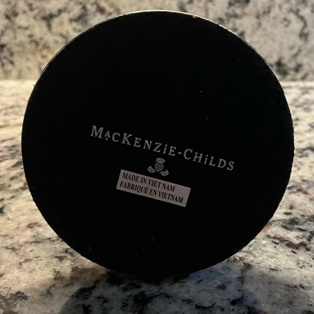 Mackenzie-Childs Royal Check Vanity Mirror. Like new in original box.
